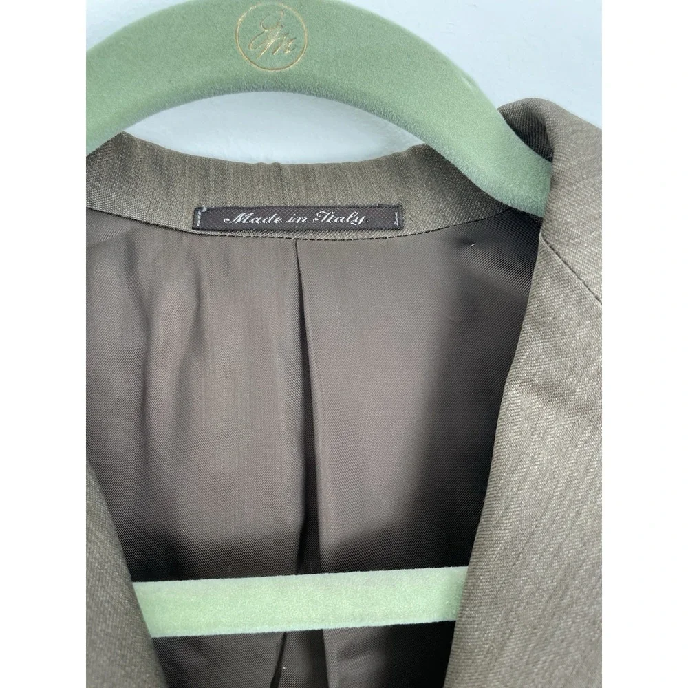 Vintage Brown‎ Canali Sport Jacket 3 Button 100% Wool Made In Italy Size 44R